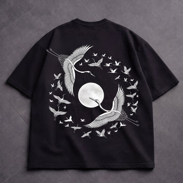 Crane Eclipse Oversized T-Shirt | RAVENOR Originals