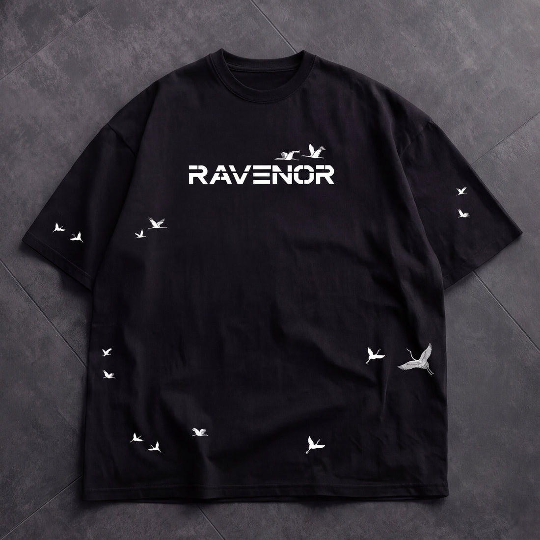Crane Eclipse Oversized T-Shirt | RAVENOR Originals