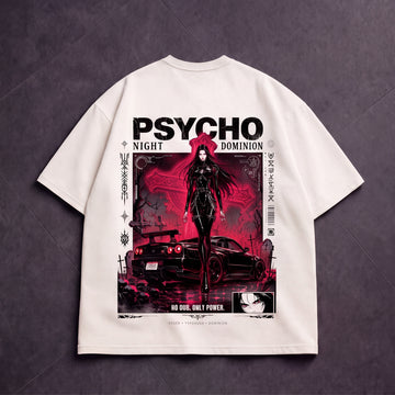 Psycho Night Oversized T-Shirt | RAVENOR Originals