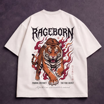Fire Beast Oversized T-Shirt | RAVENOR Originals